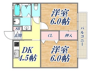 サウスフラッツの物件間取画像